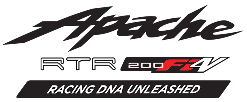 apache rtr 200 4v fi Logo with Tagline
